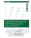 Selvklæbende labels 210x148mm 2/ark etiketter BNT A4 ark 100 ark. pr. pakke 